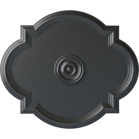 Waltz Ceiling Medallion (Fits Canopies up to 5 1/4"), Hand-Painted Pewter, 24"W x 20 1/2"H x 1 1/8"P